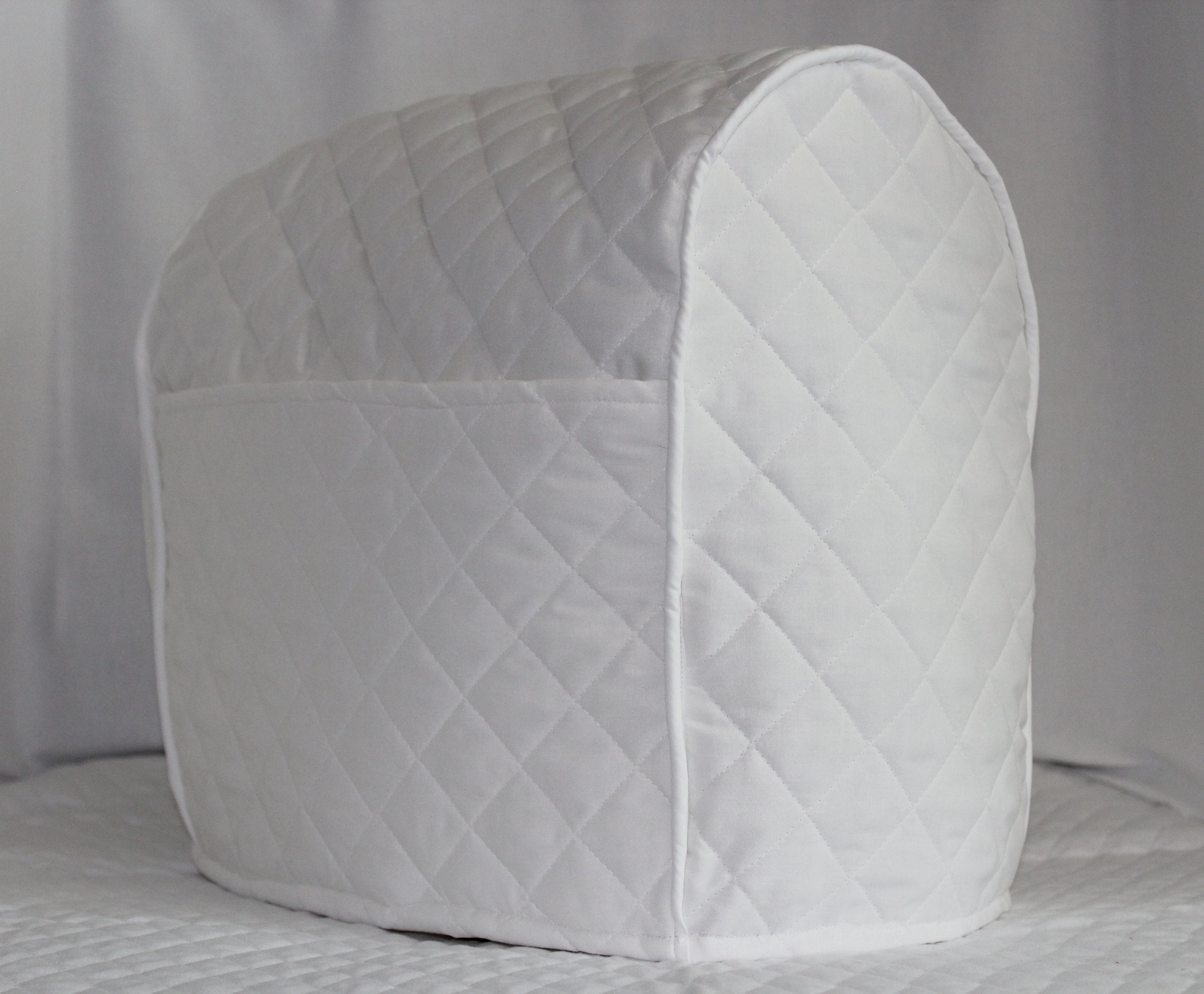 Piped With Pockets Quilted Kitchenaid Mixer Cover 