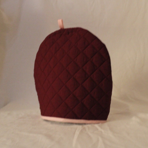 Burgundy Quilted Quilted Tea Cozy