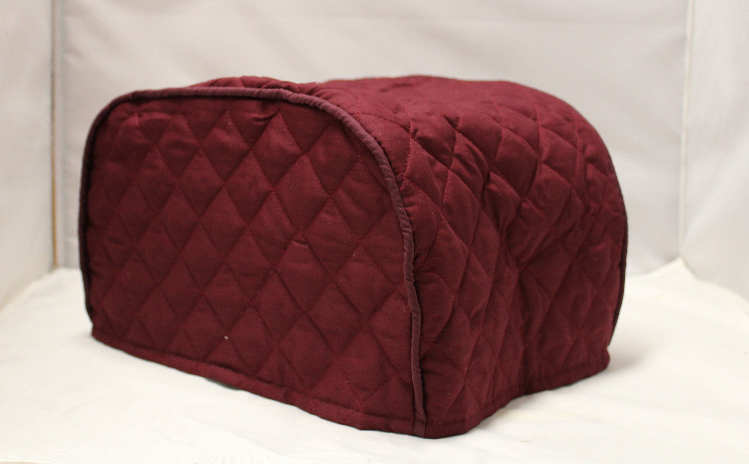 Burgundy Quilted Toaster Cover Etsy