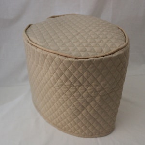 Beige Quilted Slow Cooker Cover