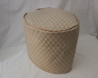 Beige Quilted Slow Cooker Cover