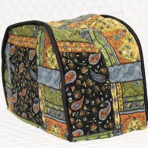 Black Patch Layered Toaster Cover