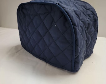 Navy Quilted Toaster Cover