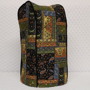 Black Patch Layered Food Processor Cover