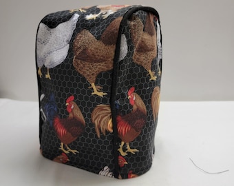 Black Rooster Small Universal/ Can Opener Cover