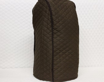 Brown Quilted Coffee Maker Cover