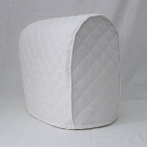 White Quilted KitchenAid Mixer Cover