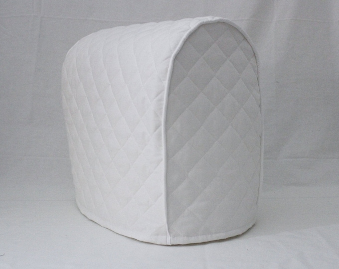 White Quilted KitchenAid Mixer Cover