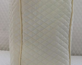 Cream Quilted Food Processor Cover