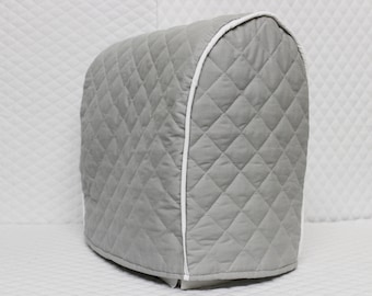 Ash Grey Quilted KitchenAid Mixer Cover