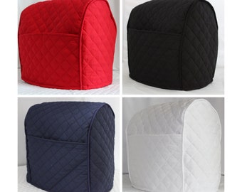 Piped With Pockets Quilted Kitchenaid Mixer Cover 