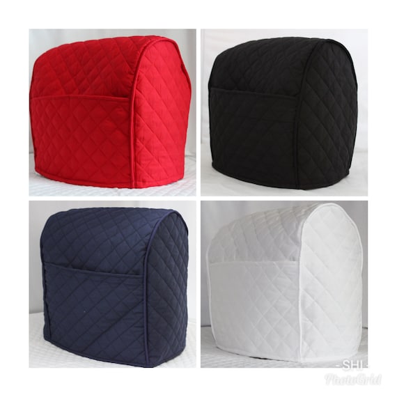 Piped With Pockets Quilted Kitchenaid Mixer Cover 