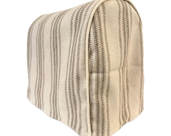 Tan 12 Stripe Feedsack KitchenAid Mixer Cover