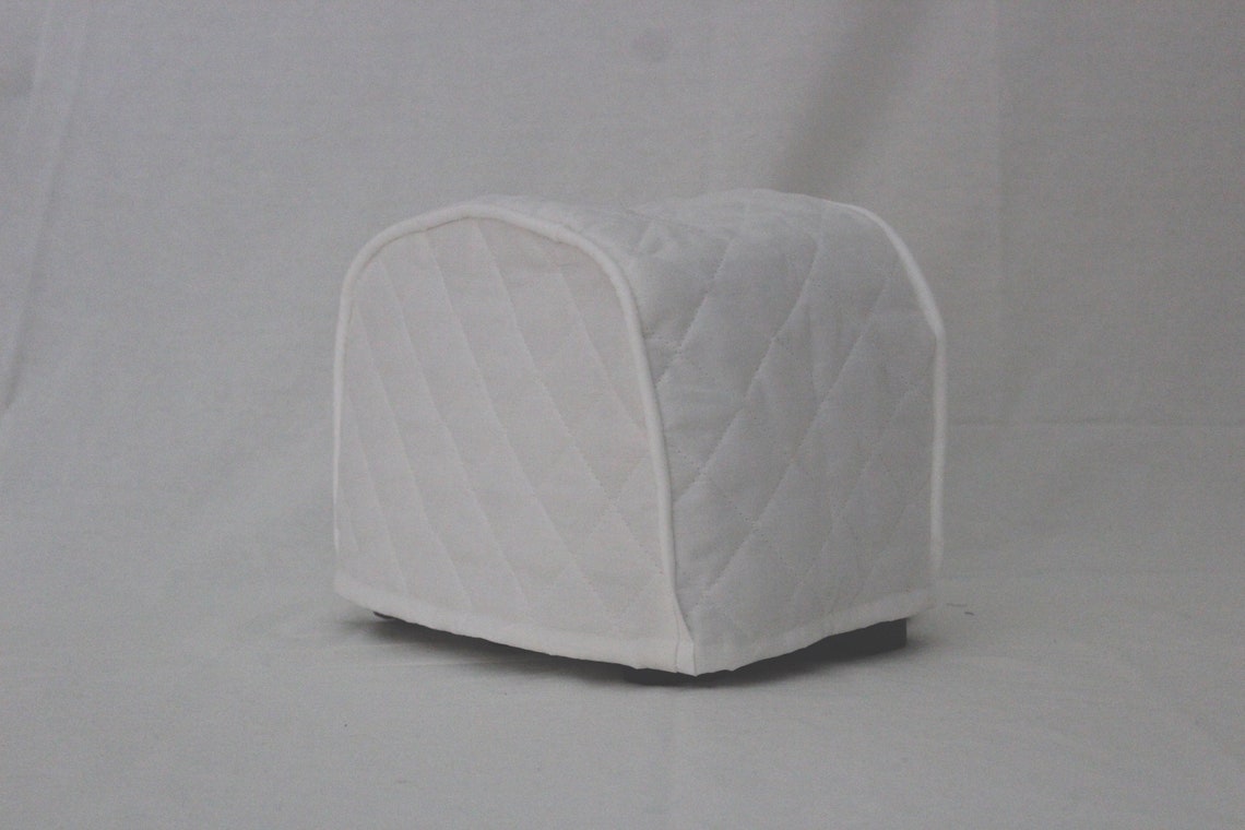 White Quilted Toaster Cover Etsy