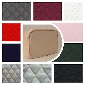 Quilted Cotton Sewing Machine and Serger Dust Covers