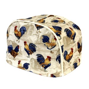 White Rooster Toaster Cover