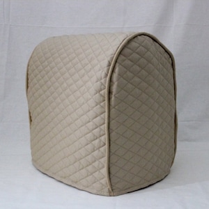 Beige Quilted KitchenAid Mixer Cover
