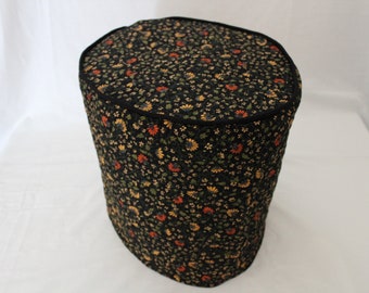 Midnight Floral Quilted Slow Cooker Cover