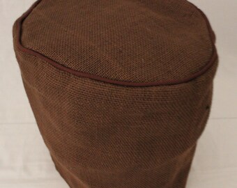 Brown Burlap Slow Cooker Cover