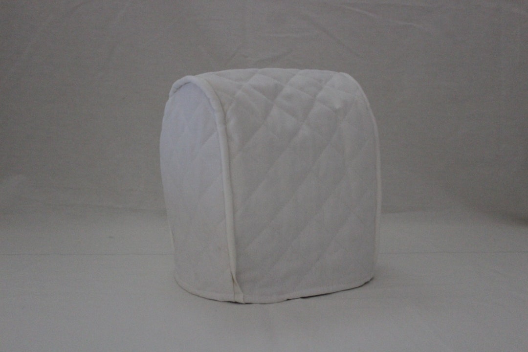 White Quilted Can Opener Cover Etsy