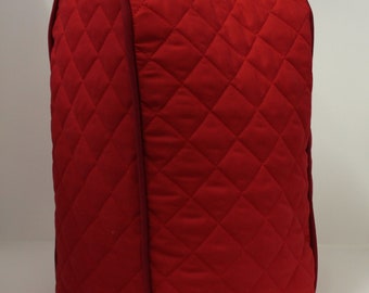 Red Quilted Coffee Maker Cover
