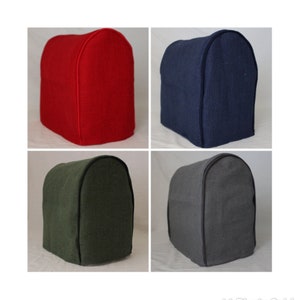 Solid Burlap KitchenAid Mixer Cover