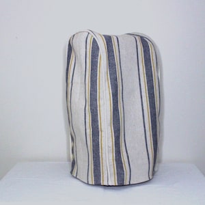 Blue and Gold Feedsack Blender Cover