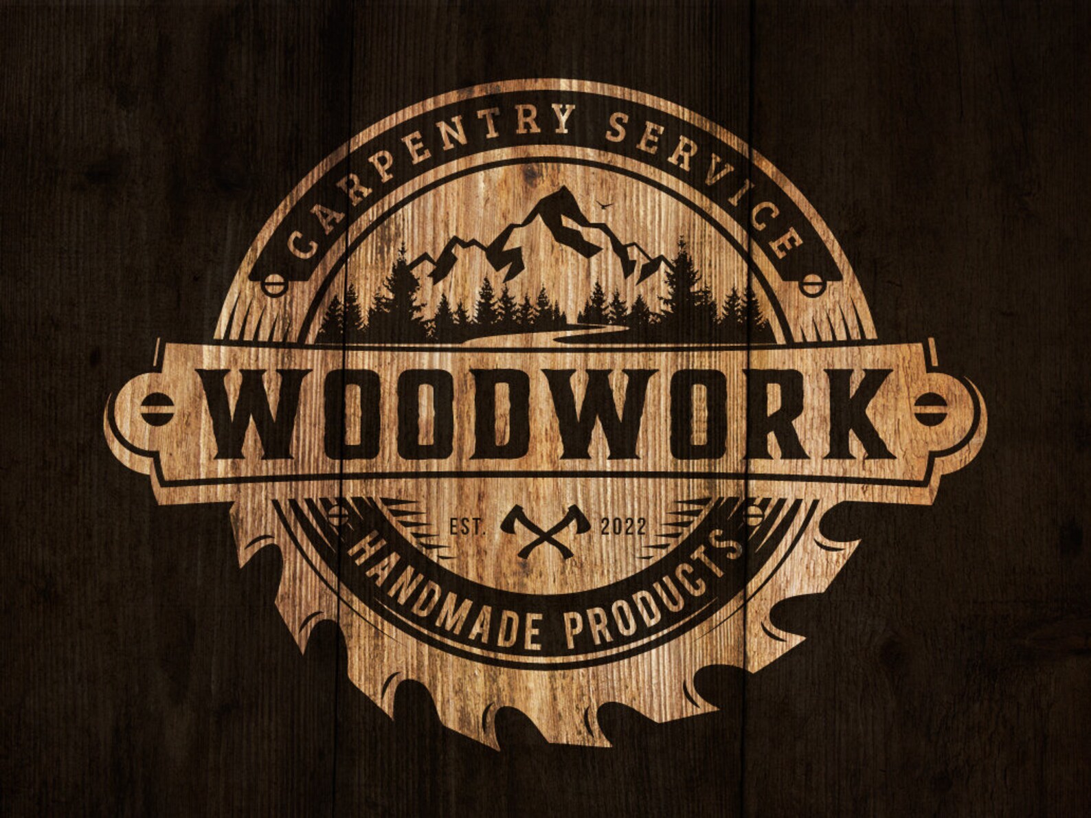 Logo Design - Woodwork and Carpentry Logo - Custom Logo - Business Logo ...
