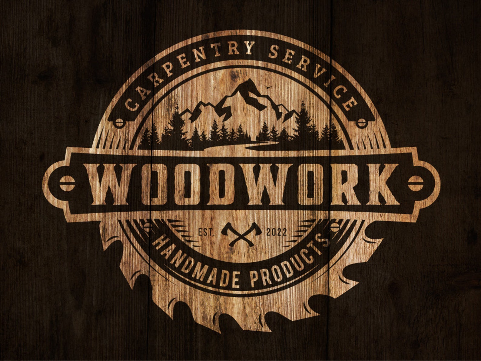 Logo Design - Woodwork and Carpentry Logo - Custom Logo - Business Logo ...