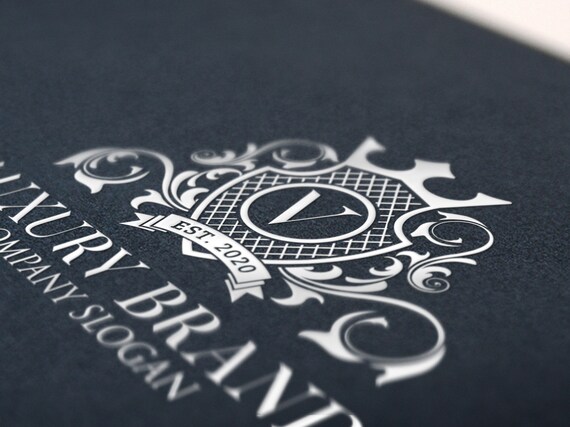 Luxury Gold Logos Elegant Emblem Monogram Luxury Logo Etsy