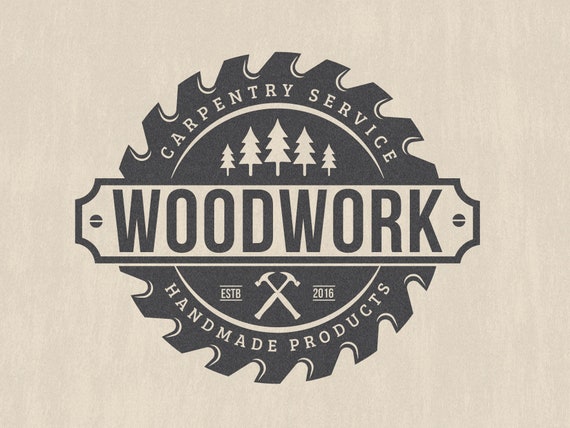 Logo Design Woodwork and Carpentry Logo Custom Logo Business Logo Design  Lumberman Logo Vintage Logo Emblem Logo - Etsy Sweden