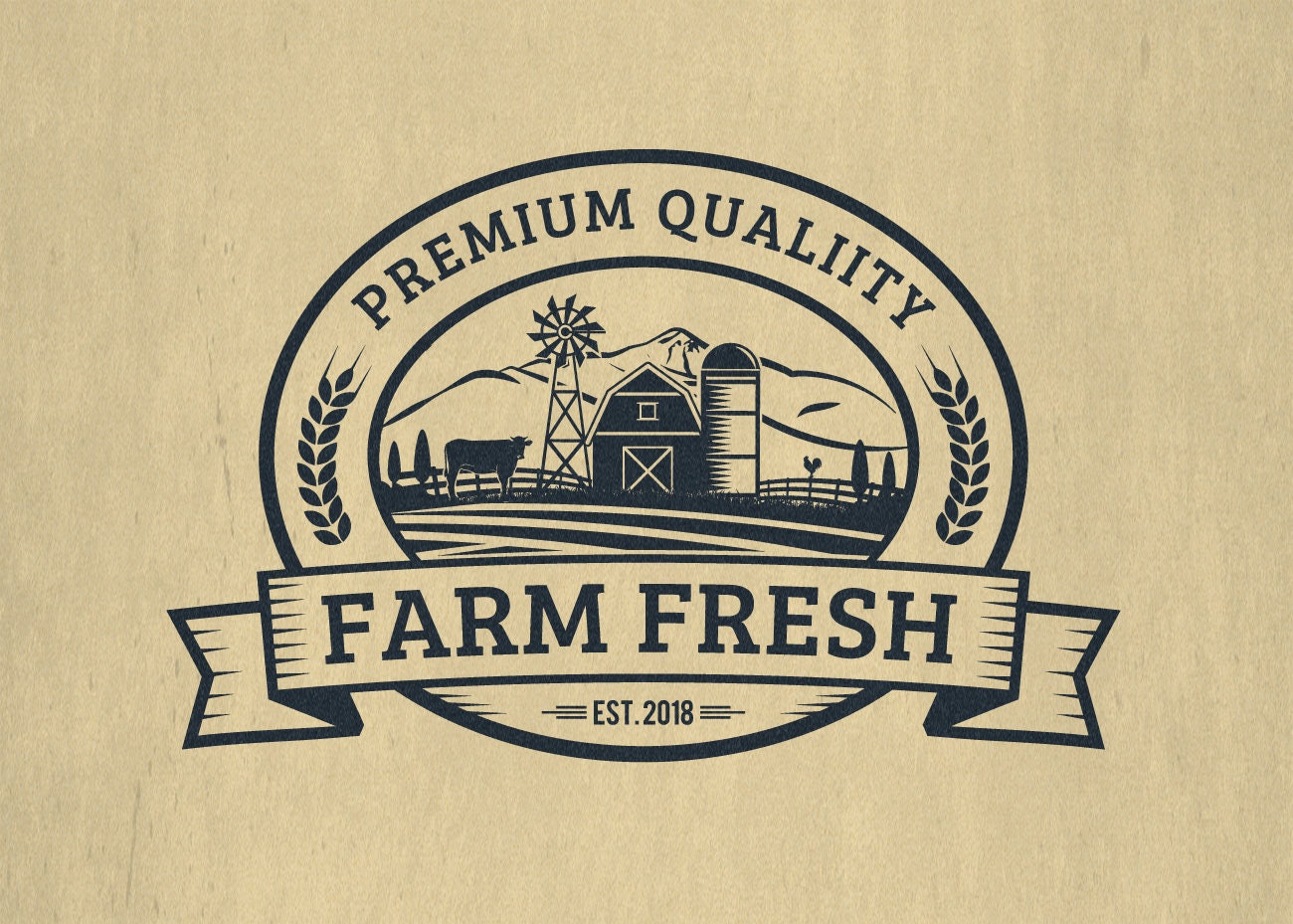 Business Logo Business Branding Farm Fresh Market Etsy