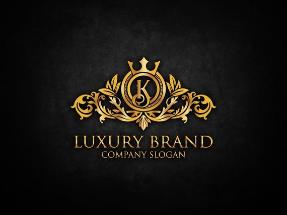 Vintage gold logos Elegant emblem monogram luxury logo | Etsy