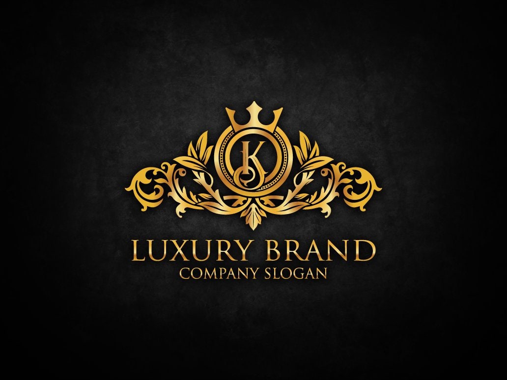 Luxury Gold Logos Elegant Emblem Monogram Luxury Logo - Etsy Singapore