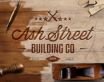 Logo Design - Vintage Logo - Business Branding - Renovation and Restoration - Construction and Home - Retro Logo - Home Builders