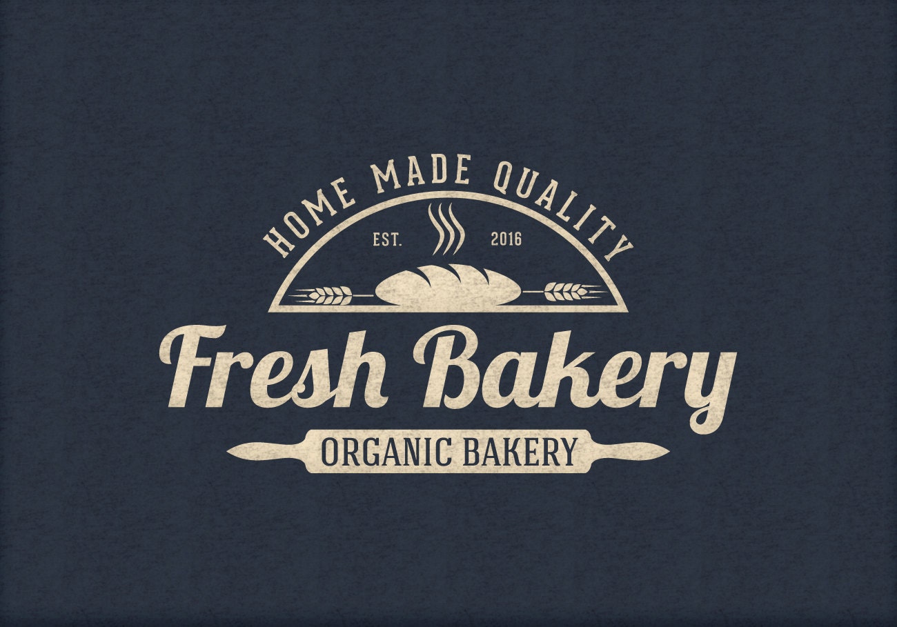 Business Logo Business Branding Bakery Emblem Logo | Etsy