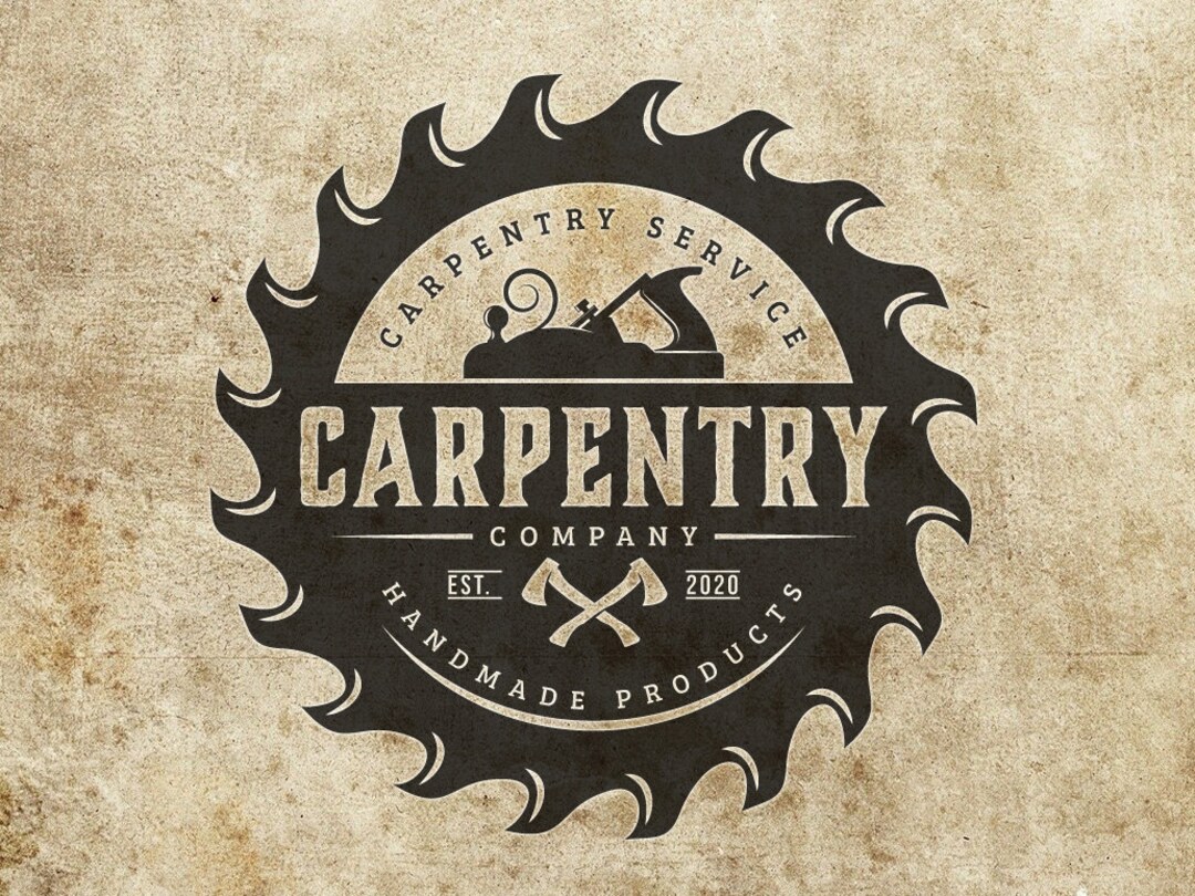 Woodwork and Carpentry Logo Custom Logo Business Logo Design Carpenter Logo  Vintage Logo Emblem Logo Carpentry Jointer Tool - Etsy