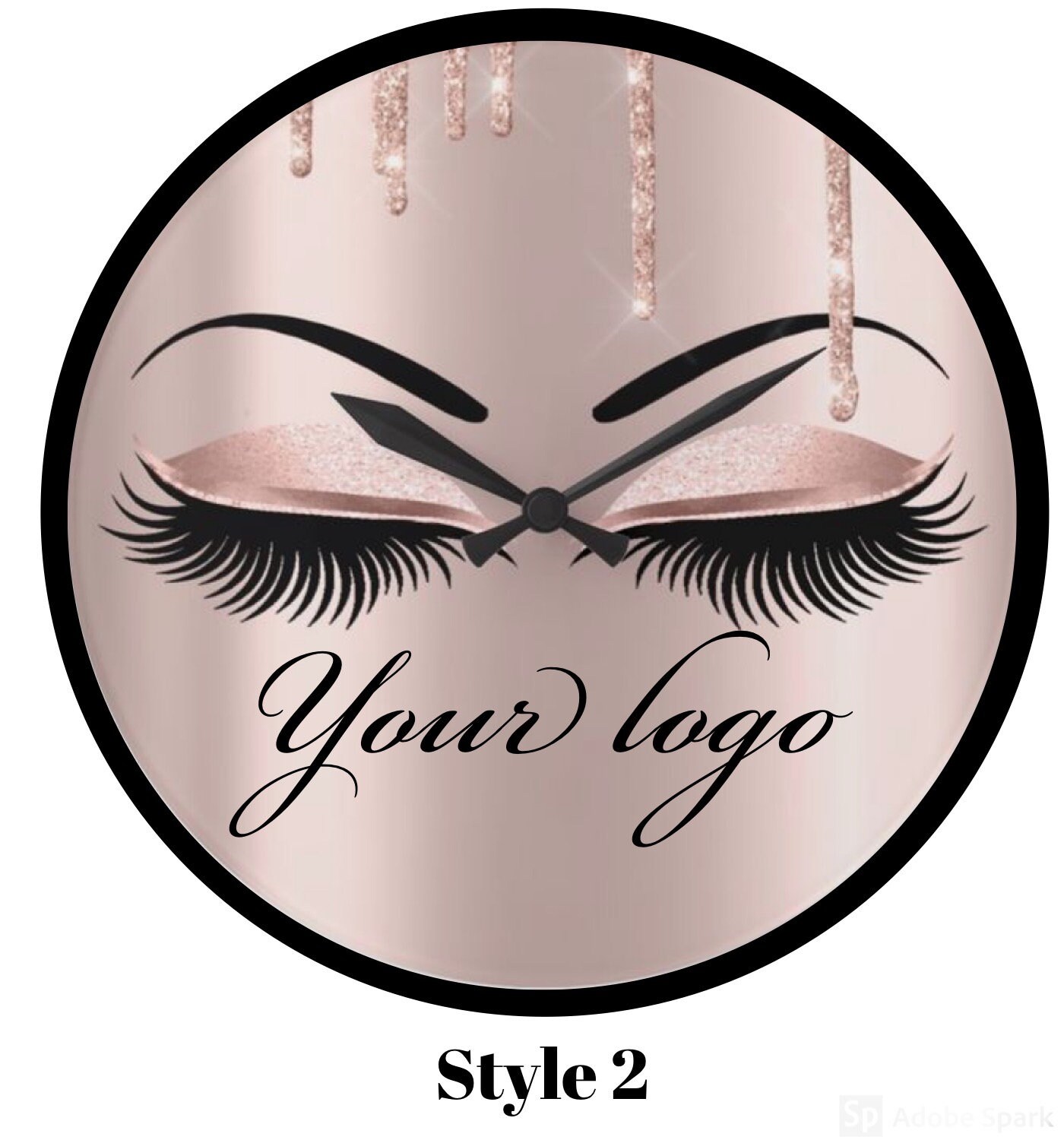 Custom Circle Eyelash Label Stickers Glossy for Mink Lashes Etsy