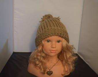 Hat, Brown hat, Hand knit, Handmade hat, handmade item, Knitted hat, Gift for her,gift ideas,Handmade gift