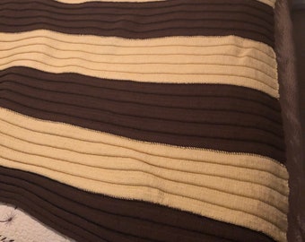 Black scarf, Hand knit, Handmade item