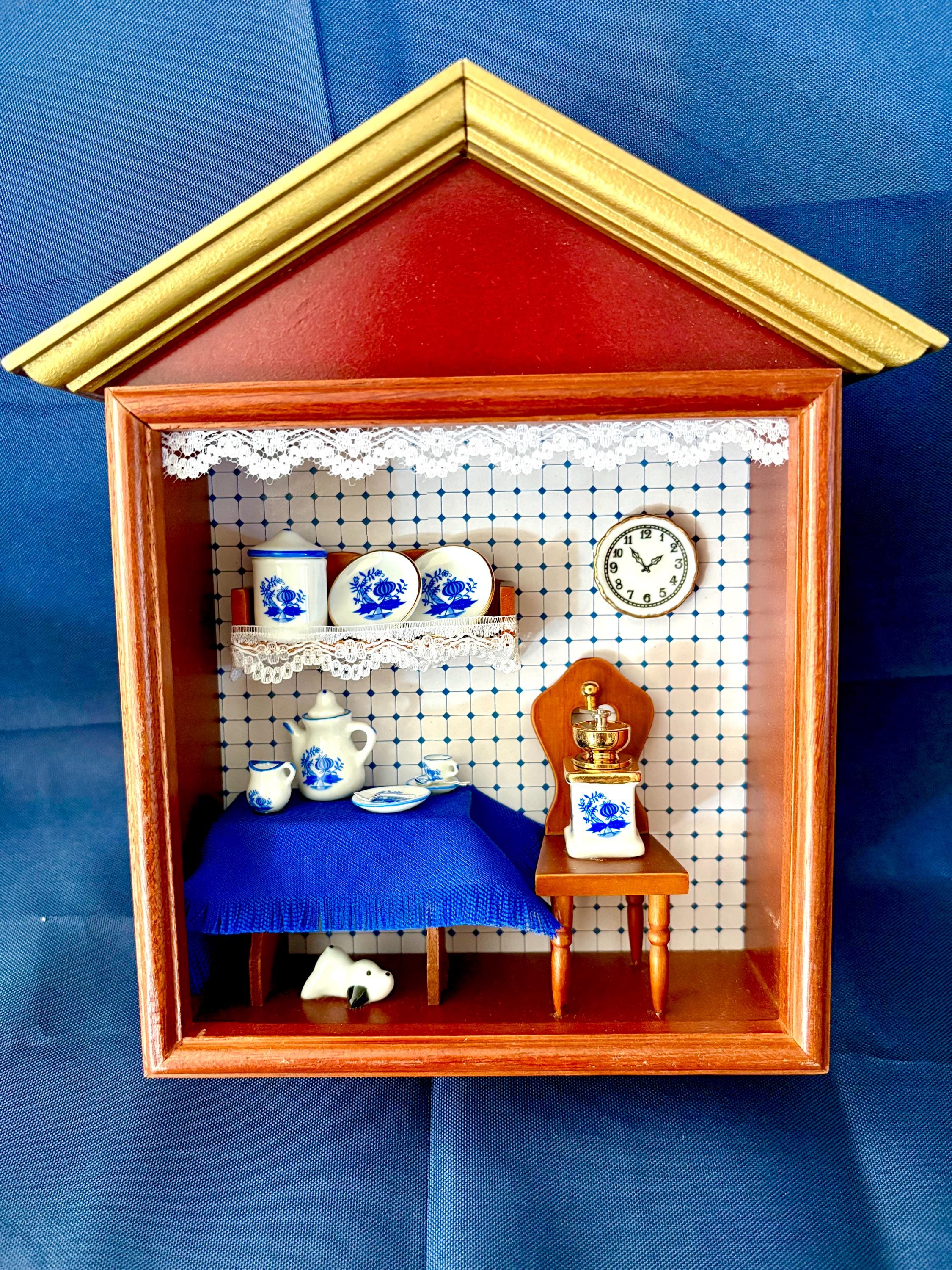 Cestino Da Picnic In Miniatura Reutter Porcelain - Scala 1:12 Per Casa Delle Bambole