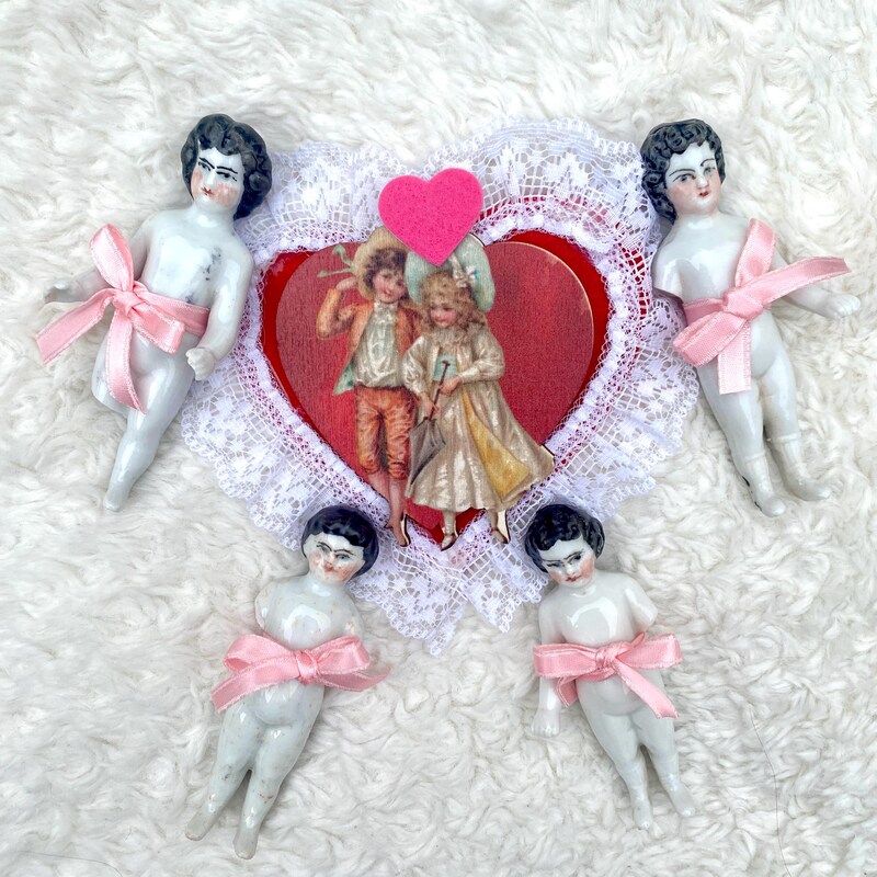 Poupée miniature antique Frozen Charlotte Porcelaine c1800's 1 » - France