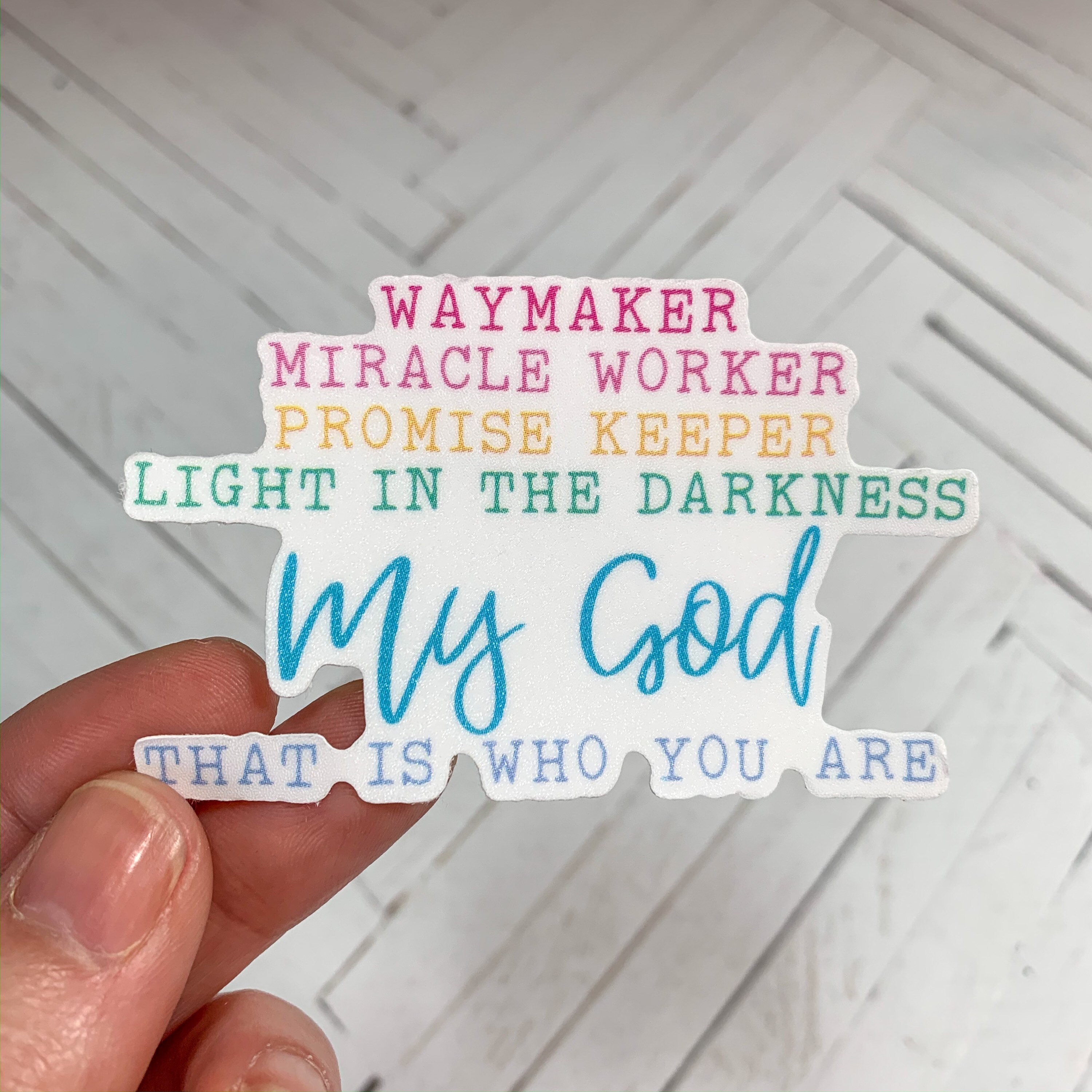 Waymaker Promise Keeper, Vinyl Decal Sticker, for MacBook Sticker, La…