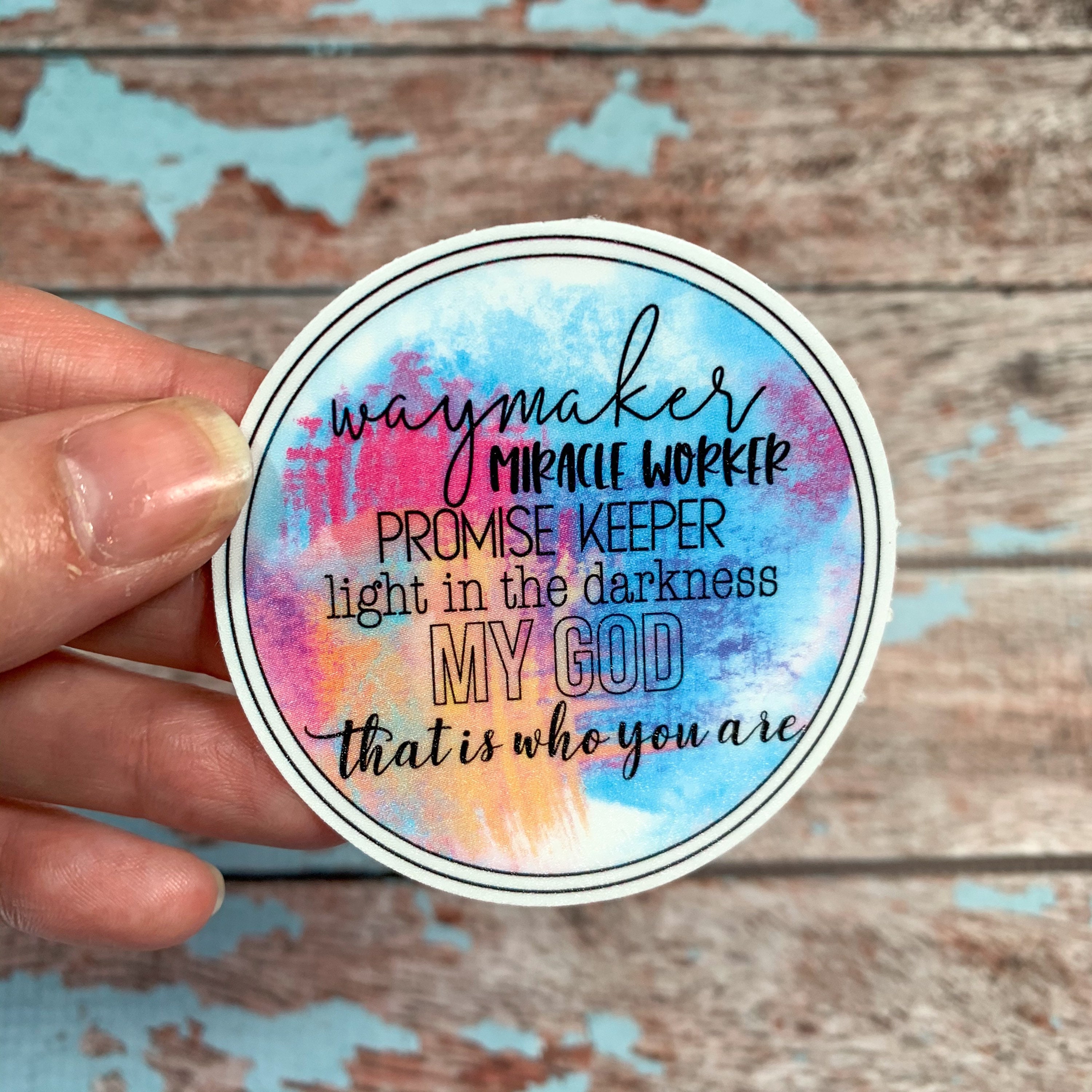 Waymaker Promise Keeper Decal, Vinyl Decal Sticker, for MacBook Stick…