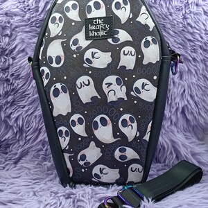 ghost coffin shaped bag