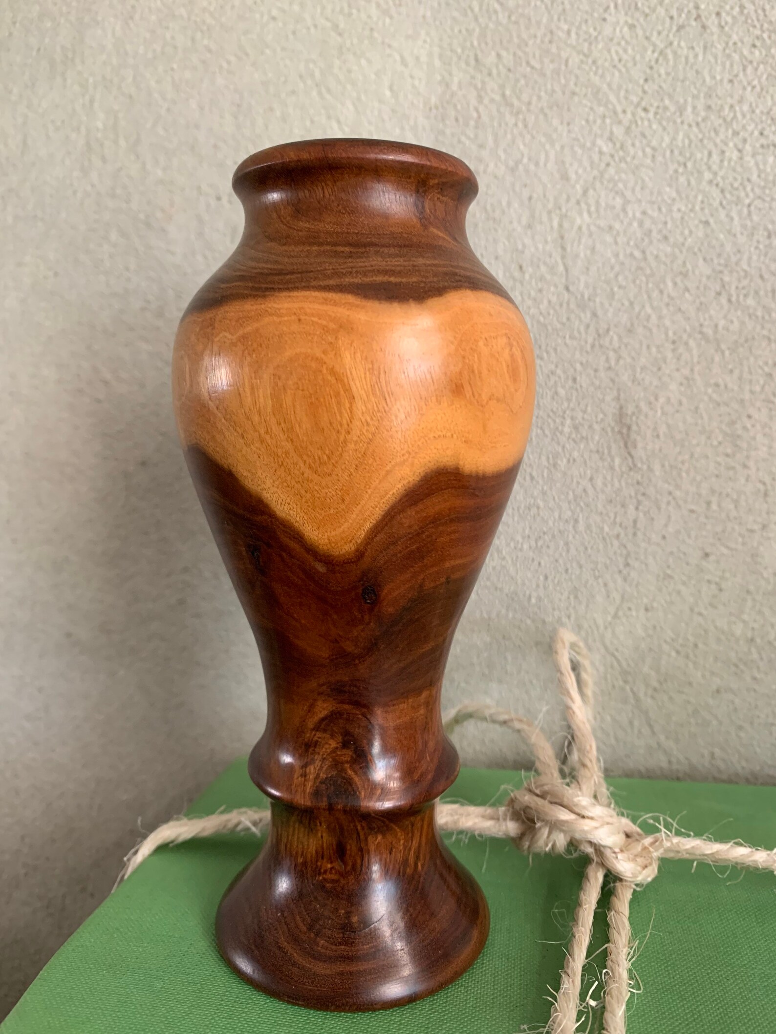 Vintage Wooden Posy Vase. Vintage Treen Wood Vase. beautiful Etsy