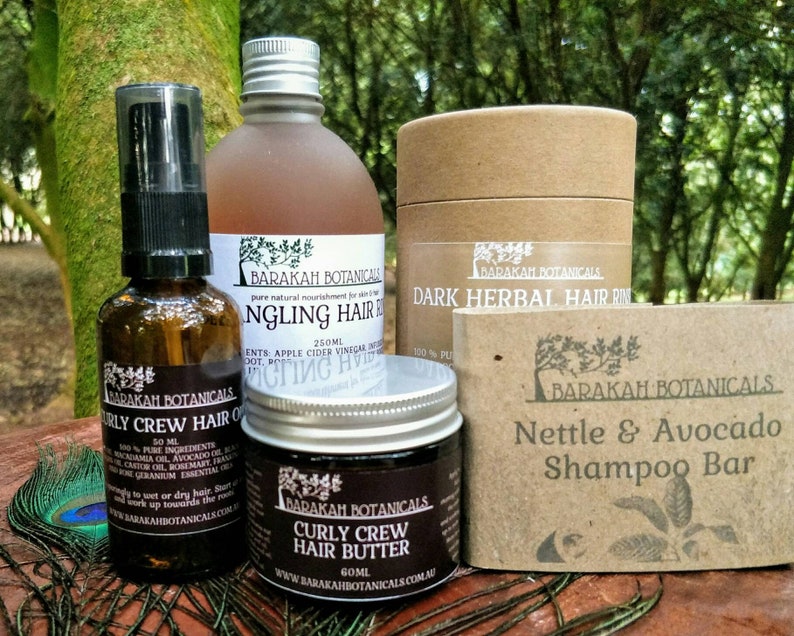 Natural Hair Care Starter Kit Solid Shampoo Bar Natural Etsy