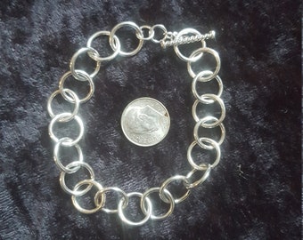 Argentium silver bracelet