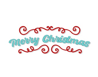 Merry Christmas MACHINE EMBROIDERY / INSTANT cute Christmas add-on design, tree christmas embroidery simpy silhouette