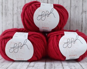 Woll-Paket 800g ggh "HUSKY" purpurrot